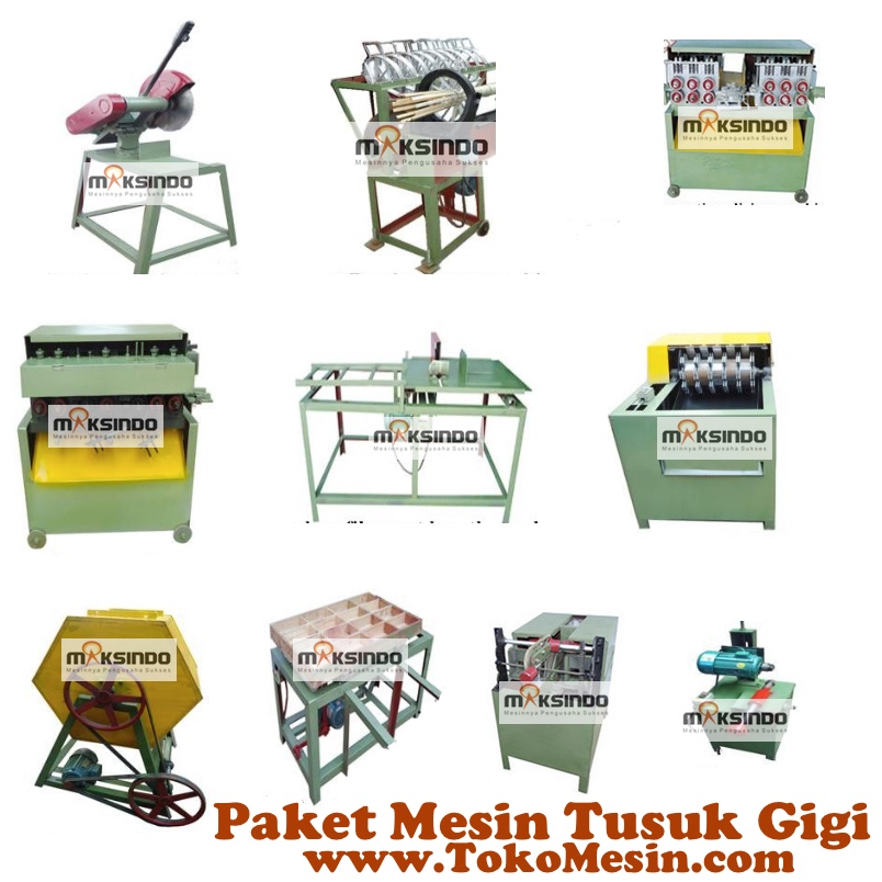 Jual Mesin Tusuk Gigi (paket komplit) di Makassar