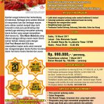 Training Praktis Lengkap Sambal dan Sauce di Condet, 18 Maret 2017