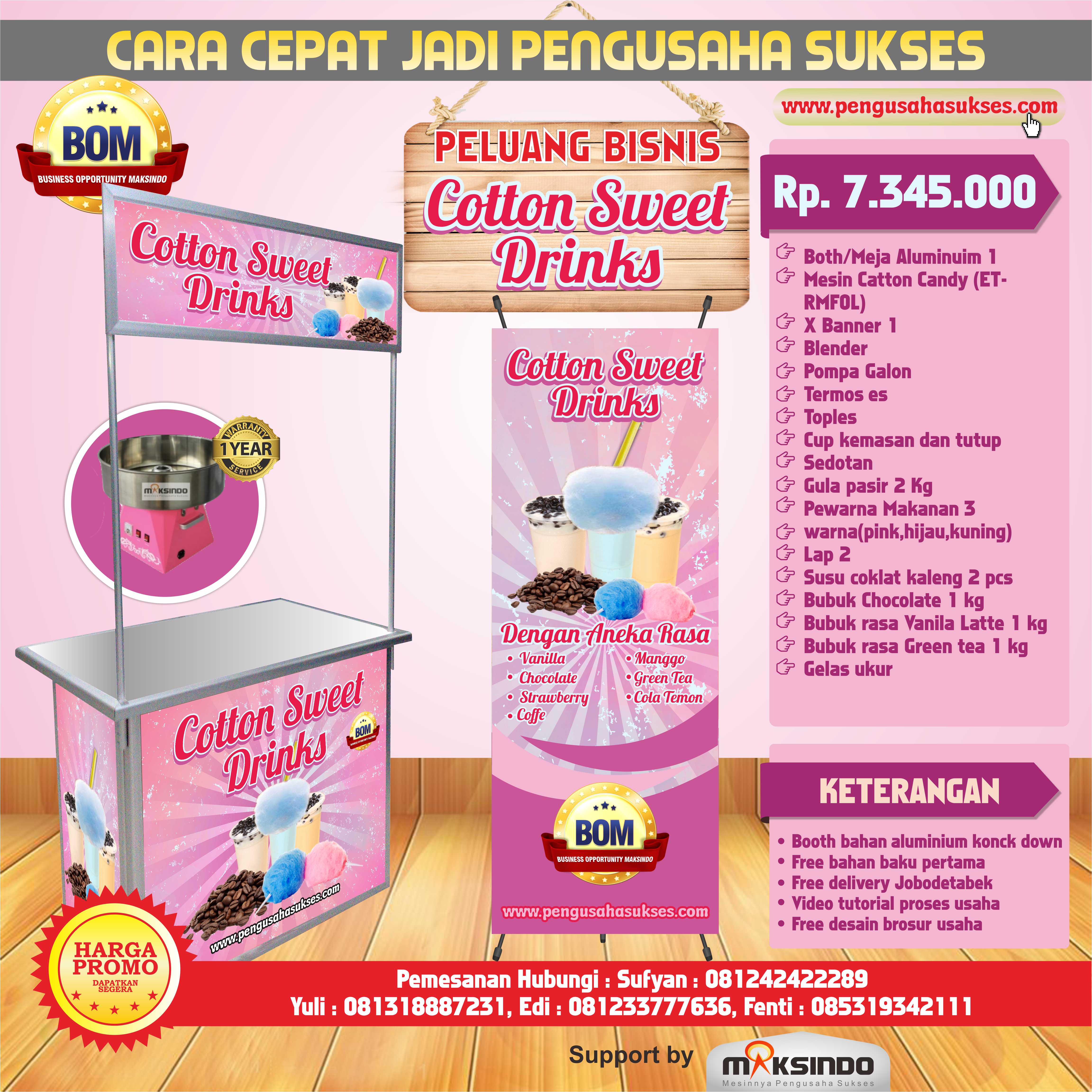 Paket Usaha Sweet Cotton Candy Program BOM