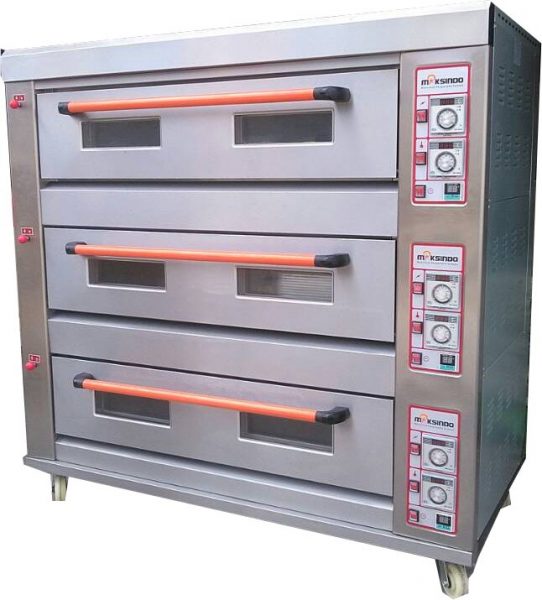 Jual Mesin Oven Roti Gas 3 Rak 9 Loyang (GO39) di Makassar