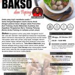 Training Usaha Aneka Bakso dan Toping, 29 Oktober 2017