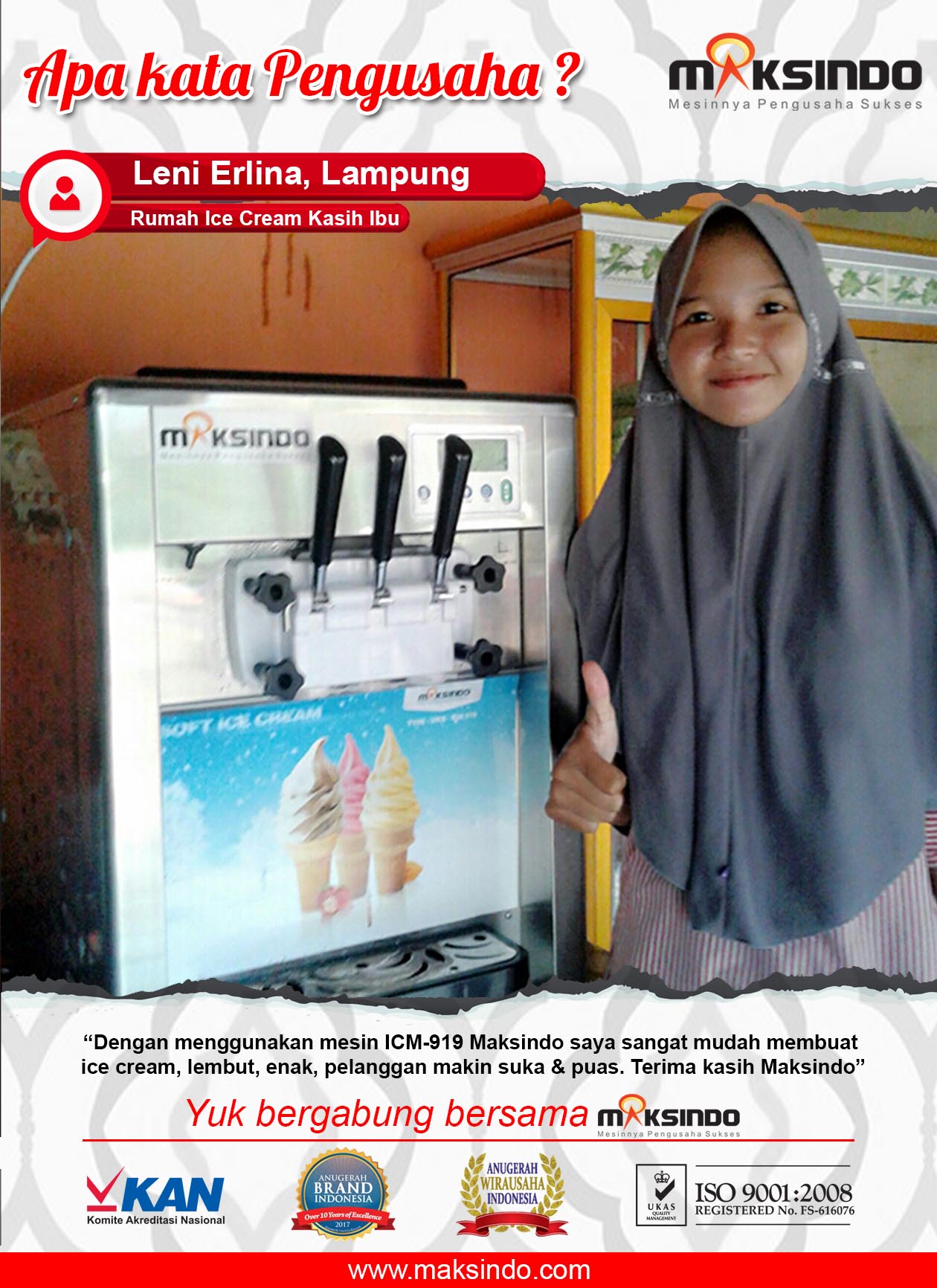 Rumah Ice Cream Kasih Ibu : Mesin ICM-919 Mudah Untuk Membuat Ice Cream