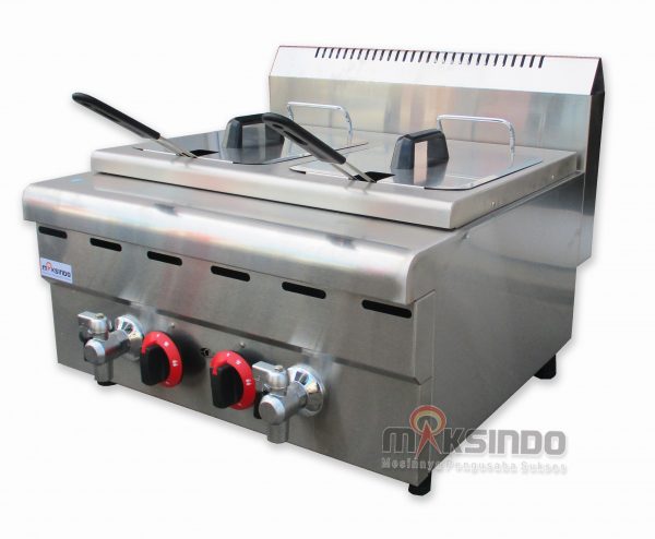 Jual Counter Top 2-Tank 2-Basket Gas Fryer di Makassar