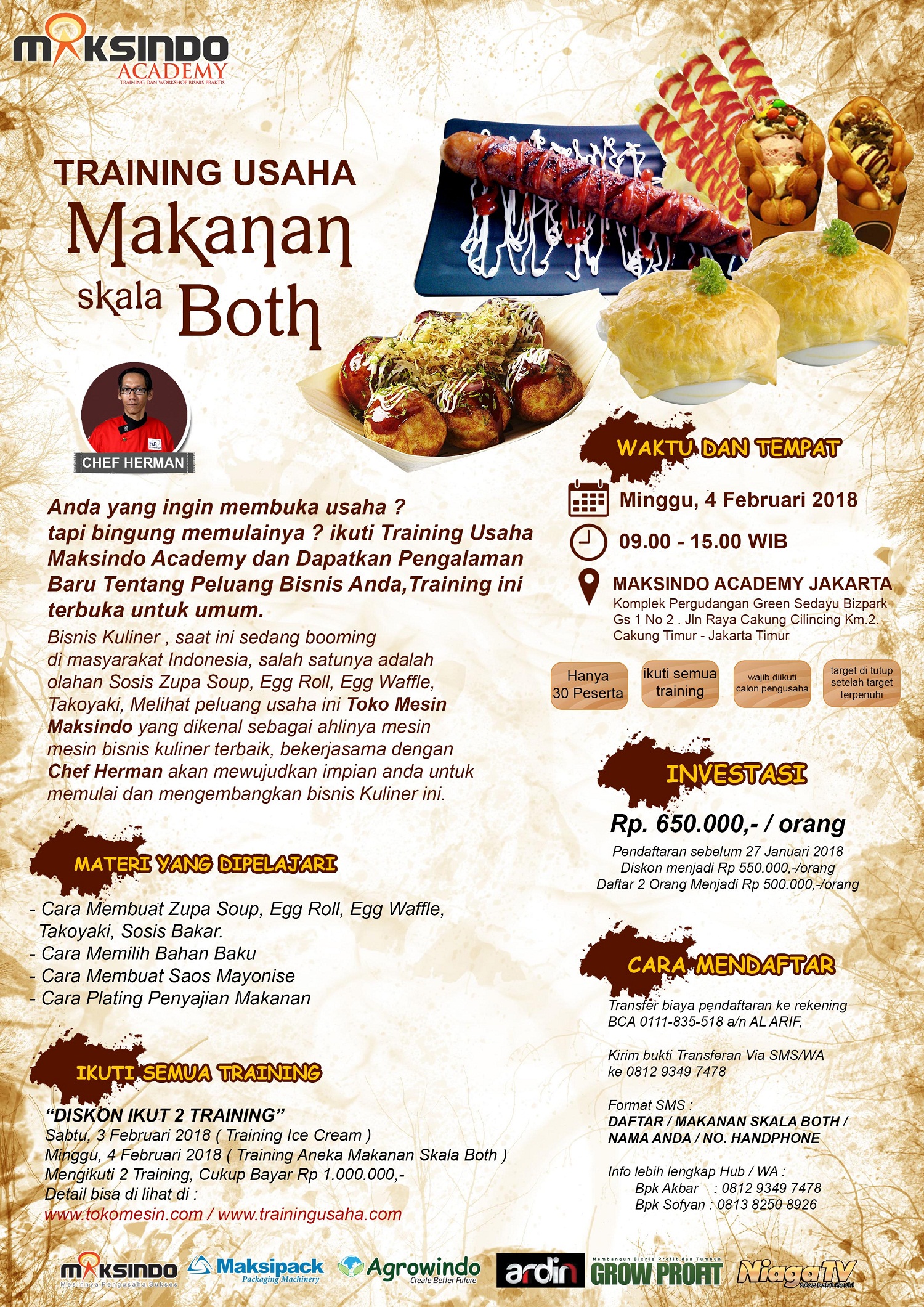 Training Usaha Makanan Skala Both, 4 Februari 2018 Training Usaha Makanan Skala Both, 4 Februari 2018