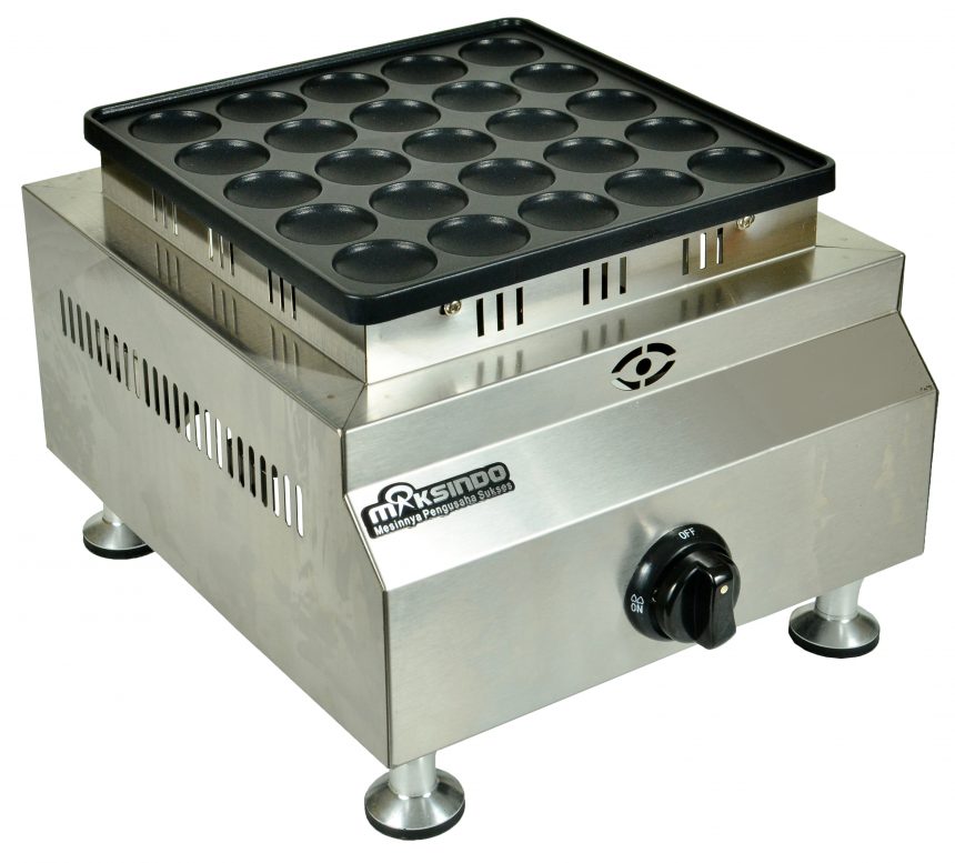 Jual Mesin Mini Pancake Poffertjes Gas 25 Lubang MKS-MPC25 di Makassar