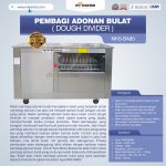 Jual Pembagi Adonan Bulat (Dough Divider) MKS-BA80 di Makassar