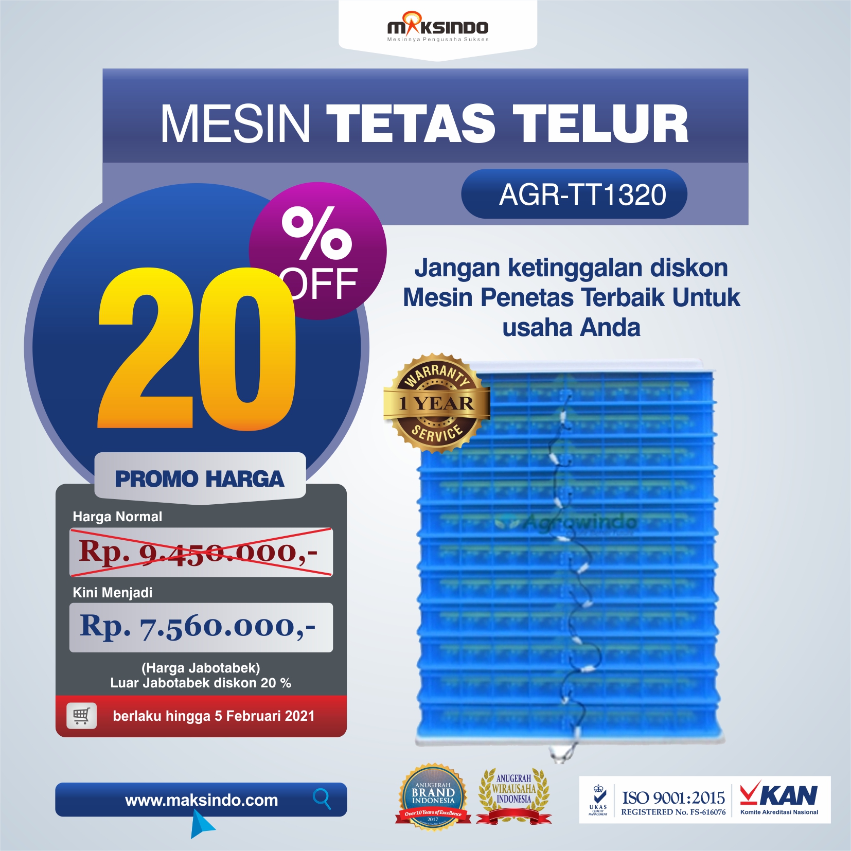 Jual Mesin Penetas Telur AGR-TT1320 Di Makassar Jual Mesin Penetas Telur AGR-TT1320 Di Makassar