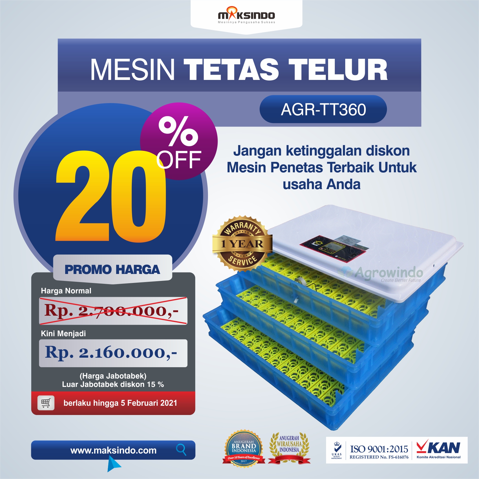 Jual Mesin Penetas Telur AGR-TT360 Di Makassar Jual Mesin Penetas Telur AGR-TT360 Di Makassar